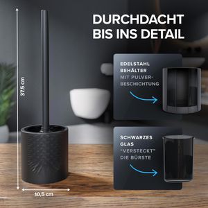Produktbild für WC-Bürste ovimar Skrova, schwarz matt