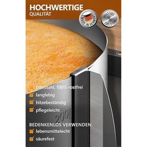 Produktbild für Tortenring 4smile Premium, backofenfest, aus Edelstahl