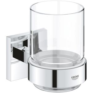 Produktbild für Zahnputzbecher GROHE Start Cube, 41097000, aus Glas