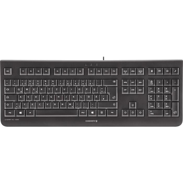 CHERRY Tastatur KC 1000, AG schwarz – Böttcher
