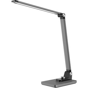 Schreibtischlampe Hansa Breeze, grau, LED, dimmbar