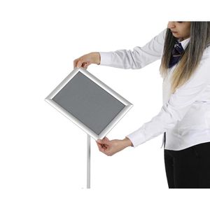 Produktbild für Infoständer Update-Displays silber, A3