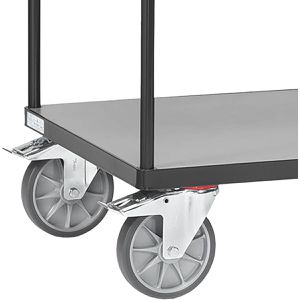Produktbild für Tischwagen Fetra 2403-7016 Grey Edition, aus Metall &amp; Holz