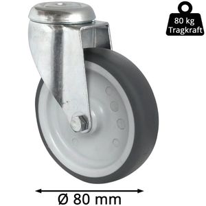 Produktbild für Apparaterolle CASCOO Serie P2T2, mit Rückenloch