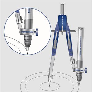 Produktbild für Zirkel Staedtler 552 02 Mars Comfort, 4-teilig