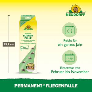 Produktbild für Fliegenfalle Neudorff Permanent Fenster, 3D-Motiv zum Ankleben