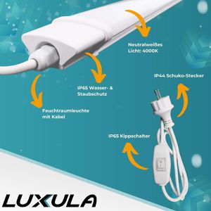 Produktbild für Feuchtraumleuchte Luxula LX200130, LED mit 22 Watt
