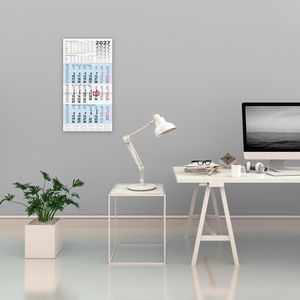 Produktbild für 3-Monatskalender Brunnen 1070210317, blau, mit Ferienübersicht