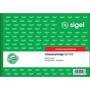 Produktbild für Urlaubsantrag Sigel SD045, A5 quer