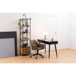 Produktbild für Bücherregal AC-Design Seaford, schwarz / wildeiche