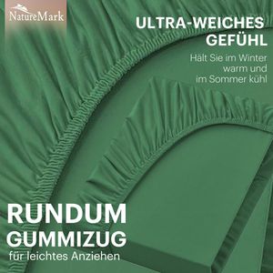 Produktbild für Spannbettlaken NatureMark Jersey, 180-200 x 200 cm