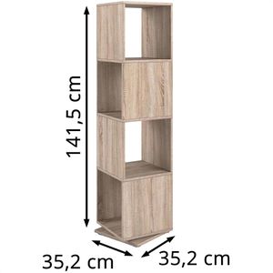 Produktbild für Bücherregal Vicco 55702, sonoma eiche