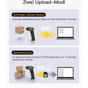 Produktbild für Barcode-Scanner Inateck BCST-23_black, kabellos