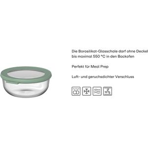 Produktbild für Frischhaltedose Mepal Cirqula rund, aus Glas