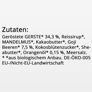 Produktbild für Müsliriegel Tzampas Goji Orange, die Beschützerin, BIO