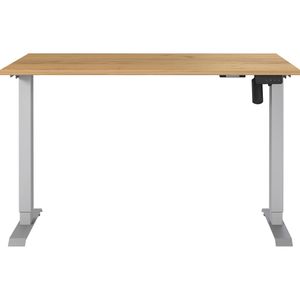 Produktbild für Schreibtisch Germania Profi 3.0, 8022-641, eiche / silber