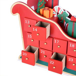 Produktbild für Adventskalender Spielwerk Holzschlitten XXL