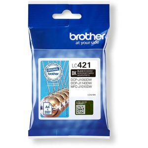 Produktbild für Tinte Brother LC-421BK schwarz