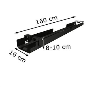 Produktbild für Kabelwanne fm-Büromöbel Move 2.0, anthrazit