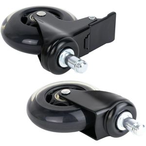 Produktbild für Stuhlrollen HMF 6810, feststellbar, aus Gummi, 5 Stück