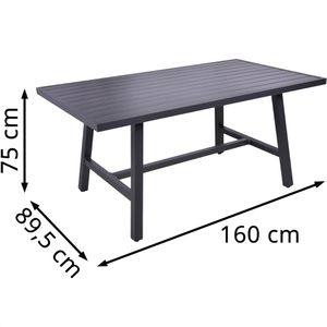 Produktbild für Gartentisch Garden-Pleasure DENIA, Aluminium