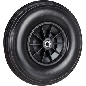 Schubkarrenrad Relaxdays 4.00-6, pannensicher Vollgummi