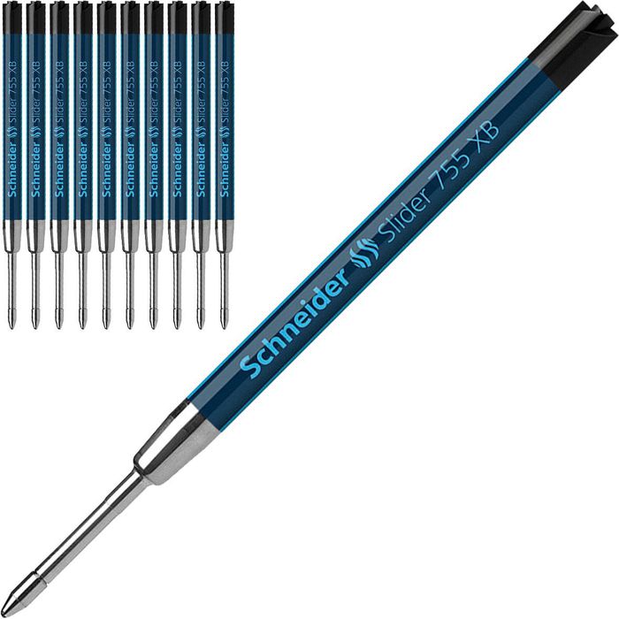 Schneider Slider 755/175601 Penna, Nero (Confezione da 2
