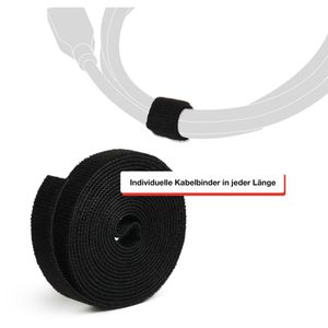 Produktbild für Klettband Label-the-cable Roll Strap, schwarz