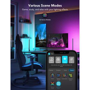 Produktbild für Tischlampe Govee Gaming Lightbar, weiß mit LED