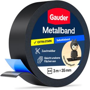 Produktbild für Magnetband Gauder Metallband, schwarz