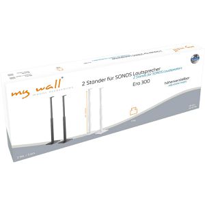 Produktbild für Lautsprecherständer myWall HS45WL, weiß, aus Metall, 2 Stück