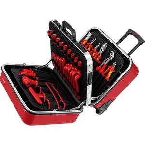 Produktbild für Werkzeugkoffer Knipex BIG Twin Move RED, Elektro
