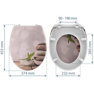 Produktbild für WC-Sitz Schütte Stone Pyramid 82380, oval, aus Duroplast