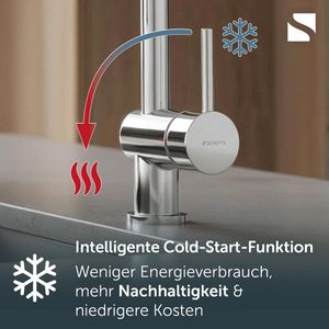 Produktbild für Küchenarmatur Schütte Cornwall Spiralfeder, chrom