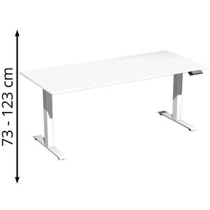Schreibtisch Geramöbel Elevate Basic, weiß / weiß