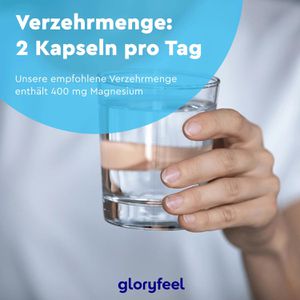 Produktbild für Magnesium gloryfeel Oxid, 400 Kapseln