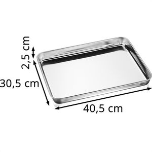 Produktbild für Backblech Gefu Variado 14766, silber, aus Edelstahl