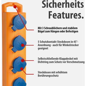 Produktbild für Steckdosenleiste Brennenstuhl Super-Solid 554, 2m