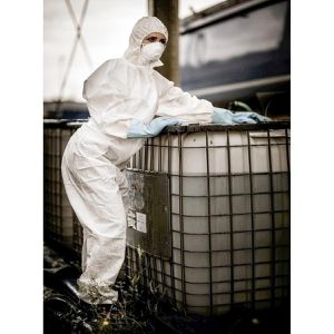 Produktbild für Schutzanzug NITRAS Polysafe Basic II, weiß