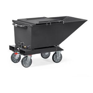 Produktbild für Kippbehälter-Deckel Fetra 47D1, anthrazit, aus Stahl