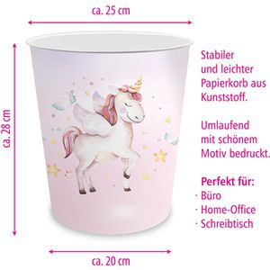 Produktbild für Papierkorb itenga 33106026, Einhorn