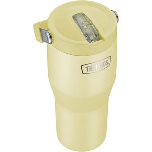 Produktbild für Thermobecher Thermos RS Flip Straw vanilla mat, gelb