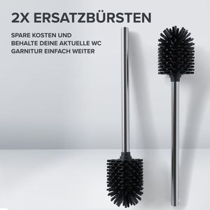 Produktbild für WC-Bürste ovimar Ersatzbürste Vesborg, silber
