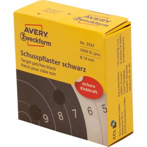 Sticker Zweckform 3522 Schusspflaster schwarz