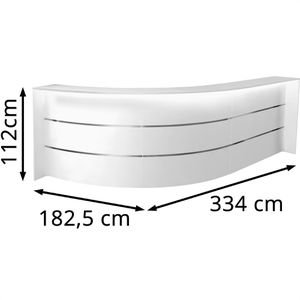 Produktbild für Empfangstheke Kerkmann Bari 3543, weiß