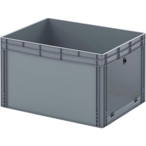 Produktbild für Eurobox AUER EG SKS 86/52 HG, grau, mit Acrylglas-Sichtklappe