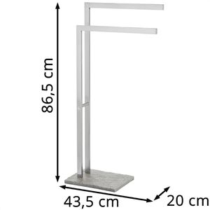 Produktbild für Handtuchhalter Wenko Granit 20603100, silber