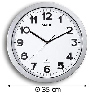 Produktbild für Wanduhr Maul Maulstep, Kunststoff, analog, Funkuhr