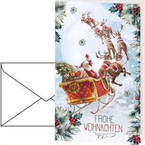 Weihnachtskarte Böttcher-AG Rentierschlitten