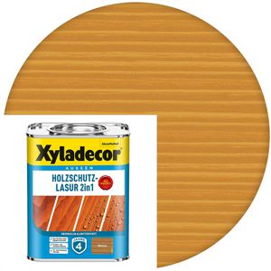 Xyladecor Holzlasur Holzschutz-Lasur 2in1, 0,75l, außen, walnuss, matt